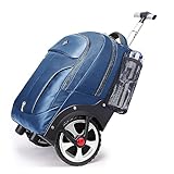 PINKSHE'S Rolling,Backpack with Wheels for Business,Large Rolling Laptop for Women Adults,Wheeled Backpack Waterproof Travel Commuter (20inch, Blue)