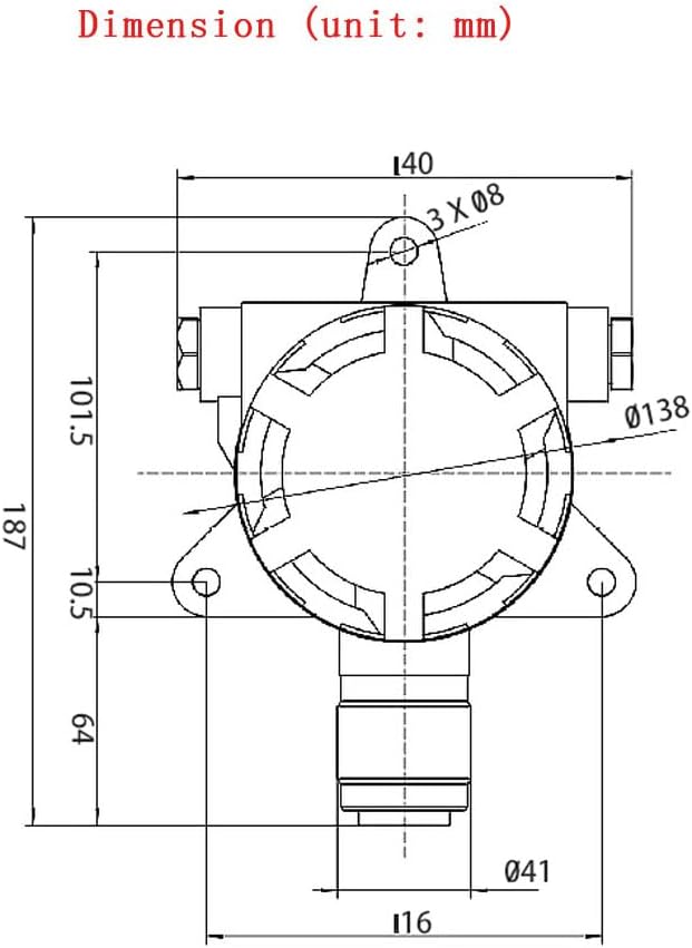 ATO Explosion-Proof CH4 Gas Detector 0-1000ppm (0-1000ppm)