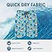 Men's Guinea Pig Snowflakes Christmas Shorts Quick Dry Board Shorts Elastic Waistband Summer Swim Trunks with Drawstring Fashion Beach Shorts (M)