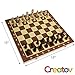 Creatov Chess Set - Chess Board Set for Adults Kids Chess Set Board Game Set Wood Chess Set with Chess Pieces Travel Chess Set