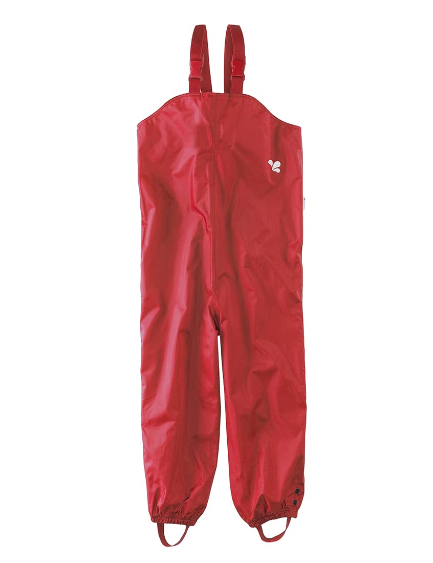 Muddy Puddles Unisex Kid's Recycled Originals Waterproof Dungarees, Red, 2-3 Years