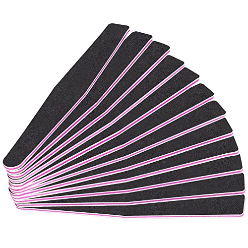12Pcs Nail File,100/180 Grit Double Sided Nail Files, Jumbo Size Nail Files And Buffers For Acrylic Nails Natural Nails, Professional Manicure Tools For Home And Salon #TOP6