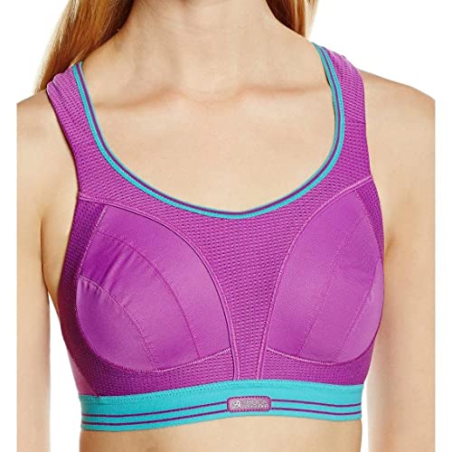 Shock Absorber Amortiguador de ejecución Final de Las Mujeres Sujetador - púrpura/Baltic, tamaño 30 A