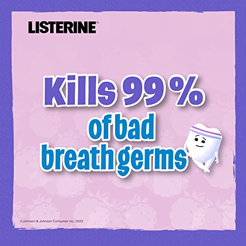 Listerine Smart Rinse Kids Alcohol-Free Anticavity Sodium Fluoride Mouthwash, Ada Accepted Oral Rinse For Dental Cavity Protection, Berry Splash Flavor For Children's Oral Care, 500 Ml #TOP3