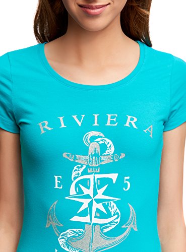 Oodji Ultra Donna T-Shirt Stampata in Stile