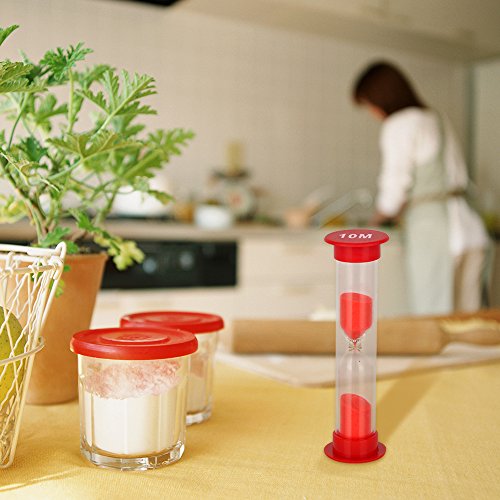 Sand Timer-Pkman Colorful Sandglass Hourglass Sand Clock Timer/Hourglass Timer Suitble For Kitchen,Classroom,Home,Office,Game Timer 30Sec / 1Min / 2Mins / 3Mins / 5Mins / 10Mins (6Pcs) #TOP5