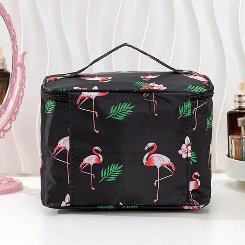 Image of NFI essentials Printed Cosmetic Organizer Bag, Makeup Bag for Women Toiletry Bag Makeup Organizer Make up Kit Travel Pouch Vanity Bag Pouch for Girls