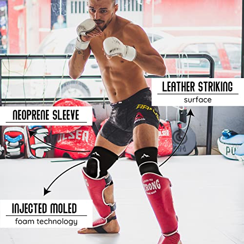 ONOMASTE - Knee Pads for MMA Muay Thai Boxing Thai Martial Arts Volleyball Padding Knee Protector Thick, Einheitsgröße - Image 3