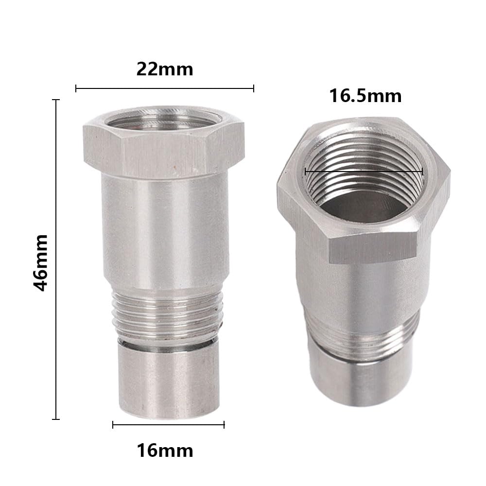 Adattatori per sonda lambda M18x1.5 in acciaio inox O2 distanziatore sensore di ossigeno universale con filtro