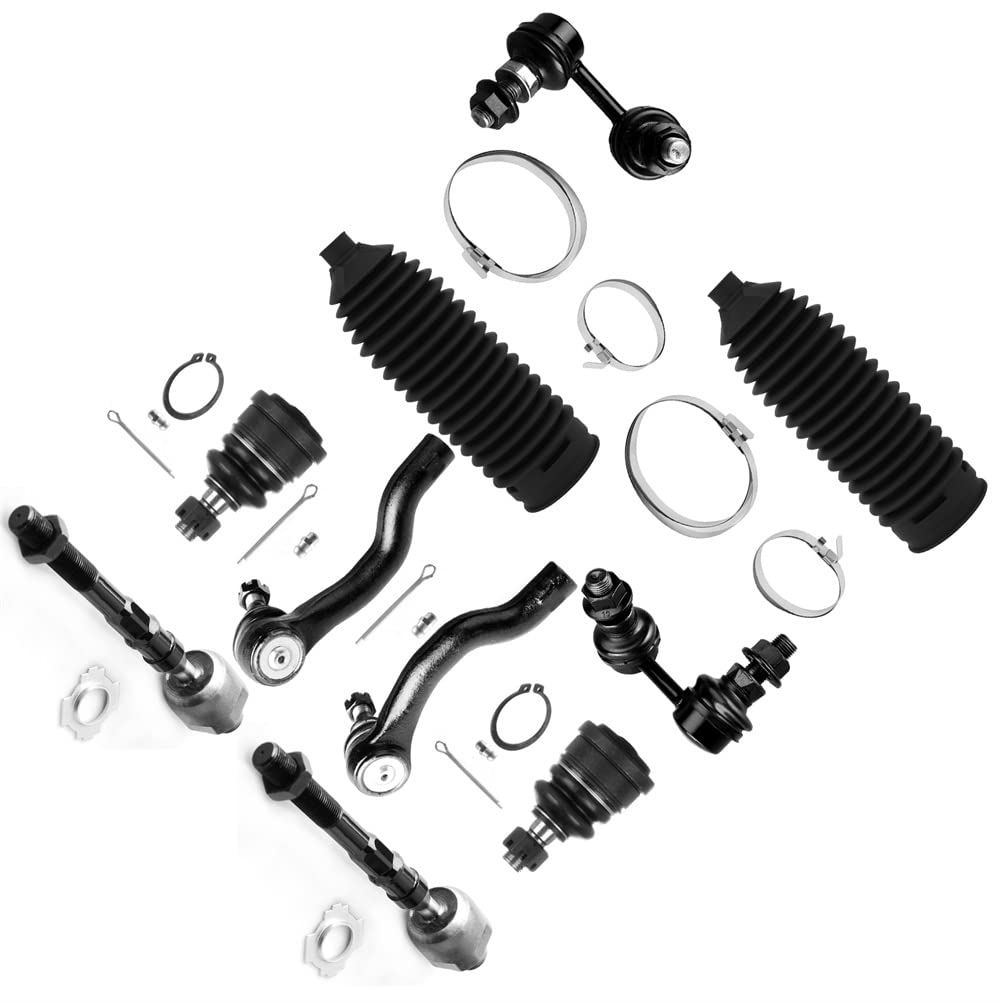SCITOO 10-Piece Suspension Kit For Nissan Frontier Pathfinder Xterra - Ball Joints & Tie Rods