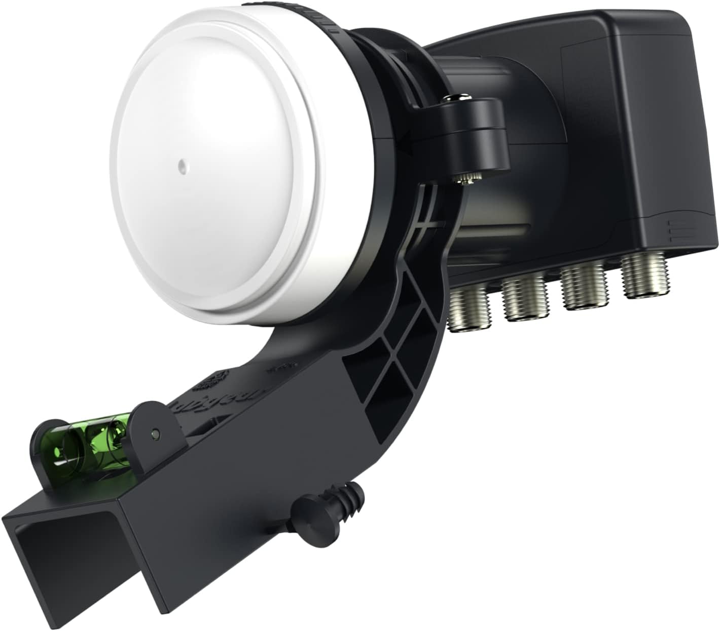 Labgear 4K Quad LNB 4 Output for Sky HD/Freesat With Bracket - Ku Band Outputs for Two Sky HD Boxes or Four Separate Boxes