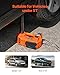 VEVOR Electric Car Jack, 5 Tons /11000 lbs, Electric Scissor Jack with Built-In Inflator, 12V Adjustable Tire Change Replacement with Secure Hammer & LED Light, Portable Jack kit for Sedan, SUV, Truck