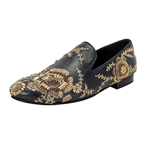 Gold zardosi Embroidery Slip on Shoe 