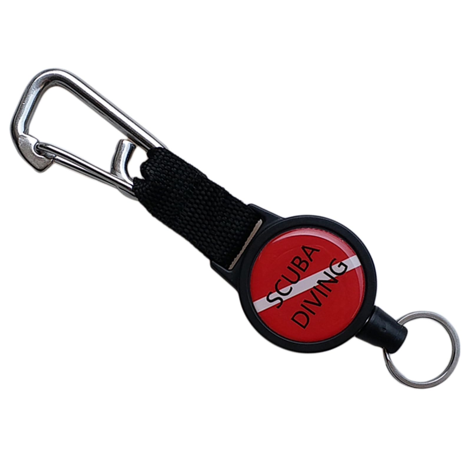 NEWFT Stainless Steel Stretchable Lanyard Retractable Cord for Securing Dive Gear and Camping Equipment Diving Accessories