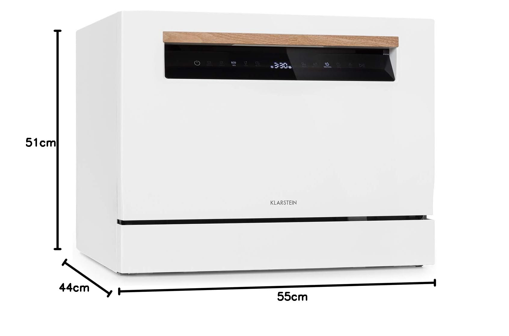 Klarstein Lagoona Mini lave-vaisselle autonome 1380W 6 couverts 7 programmes 49 dB noir