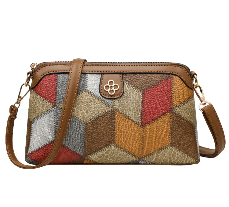 SYGA Womens Bohemian Crossbody Bag Niche Ethnic Design Womens Bag Shoulder Bag Crossbody Coin Mobile Phone Bag(Gray Brown) (B0D2TV89WD) Amazon Price History, Amazon Price Tracker