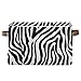 TropicalLife JNlover - Cesta de almacenamiento cuadrada con diseño de cebra con estampado de cebra con asa para baño, sala de estar o dormitorio