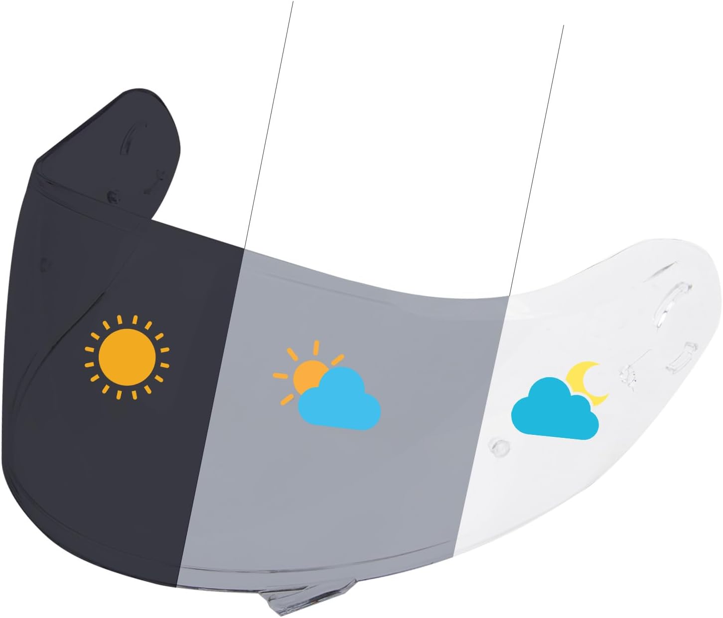 Neotec2 Visor CNS-3 Helmet Tinted Visor UV Protection Neotec2 Face Shield Replacement for Neotec2 CNS-3 (Photochromic)