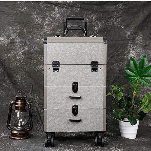 Multifunktion Salonwagen Verriegeln Make-up Zug Kosmetikkoffer Künstler Rollwagen Kosmetik Gepäck Reise Schönheit Lager… – Bild 8