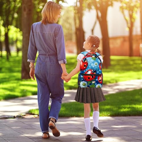 Sac à dos d'école Campus Lady Beetle multicolore avec porte-bouteille - 5