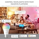 Sengled LED Smart Light Bulb (A19), Matter-Enabled, Multicolor, Works with Alexa, 60W Equivalent, 800LM, Instant Pairing, 2.4 GHz, Wi-Fi, 1-Pack - Image 2