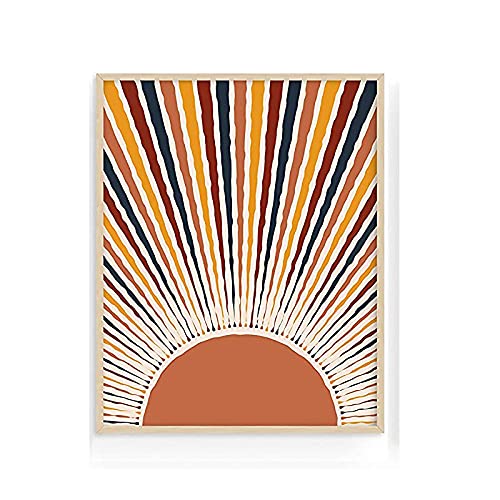 Pintura en lienzo Sun Art Print para solucionar el vacío decorativo de paredes grandes 4