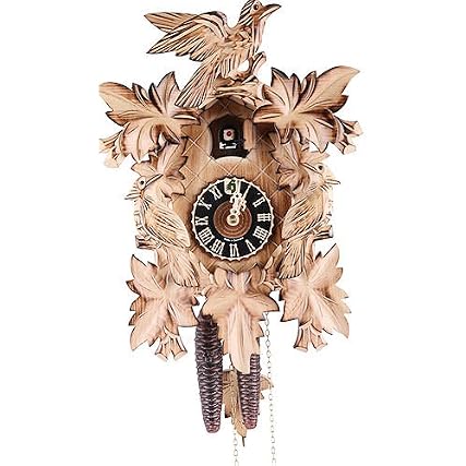 German Cuckoo Clock 1 Day Movement Carved Style 14 . 00 inch Authentic Black Forest Cuckoo Clock by photo German Cuckoo Clock 1 Day Movement Carved Style 14 . 00 inch Authentic Black Forest Cuckoo Clock by