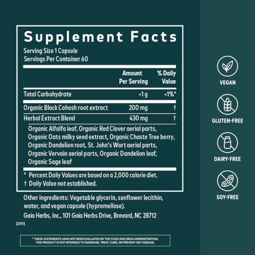 Gaia Herbs Menopause Support Daytime Supplement
