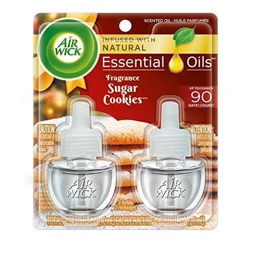 Air Wick plug in Scented Oil 2 Refills, Sugar Cookies, Holiday scent, Holiday spray, (2x0.67oz), Ess - //coolthings.us