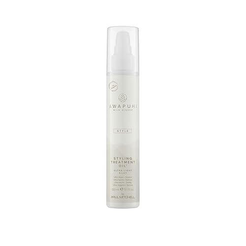 Awapuhi Wild Ginger by Paul Mitchell Styling Treatment Oil, Dry-Touch, Leave-In Formula, For All Hair Types