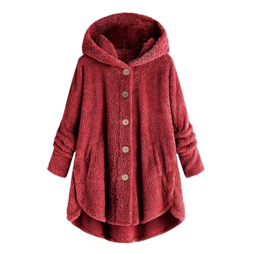 Bed Jackets for Kids Girls Fuzzy Fleece Cape Coat Cozy Button Down Hooded Jacket 2025 Trendy Girls Furry Cloak Coat4