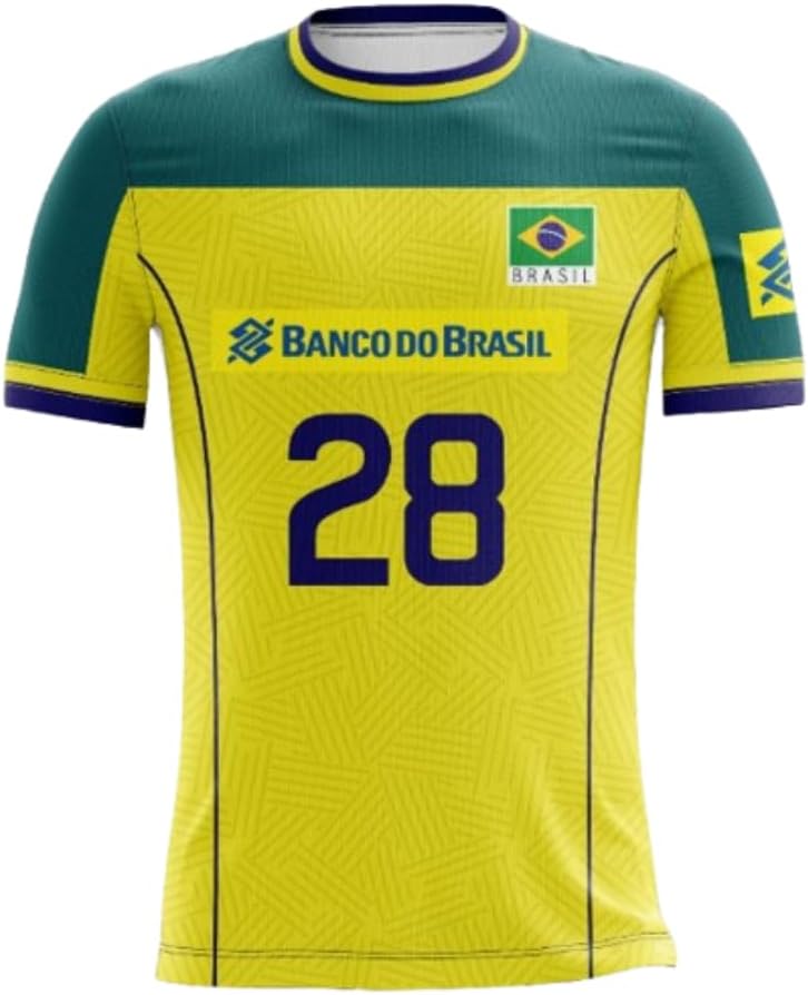 Brasil Volleyball Jersey Any Name Number Brazil