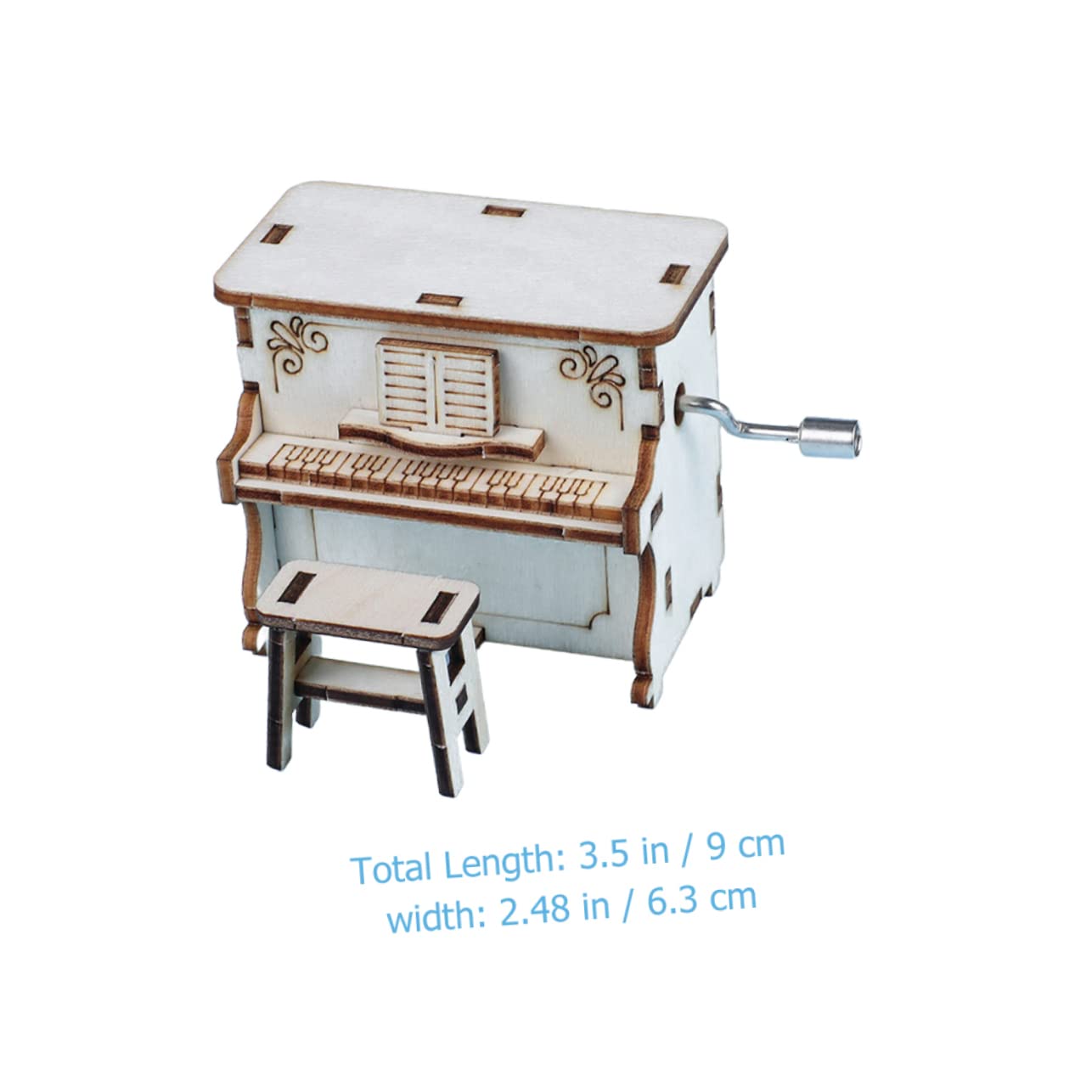 CORHAD 1Set Musical Box for Creative Assembling Piano Plaything Educational Model to Enhance Imagination and Practical Skills Present