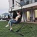 GOUTIME Hammock Chair Stand Only, Hanging Swing Egg Chair Stands Frame Holder, Heavy Duty Steel C Stand for Indoor Outdoor, Max Load 350 LBS