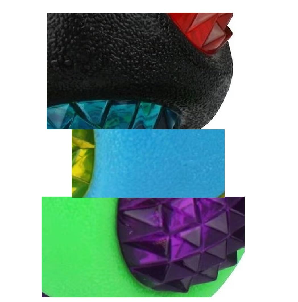 Dog Dental Lighted Translucent Rubber Diamond Balls 3 inch Small to Medium Canines (One Discounted Ball - Random Color)