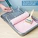 Mister Rui 12 Pack 9 Inch Disposable Paint Tray with Liner and 5 Wire Roller Frame, Plastic Washable and Reusable, Textured Deep Capacity Paint Tray