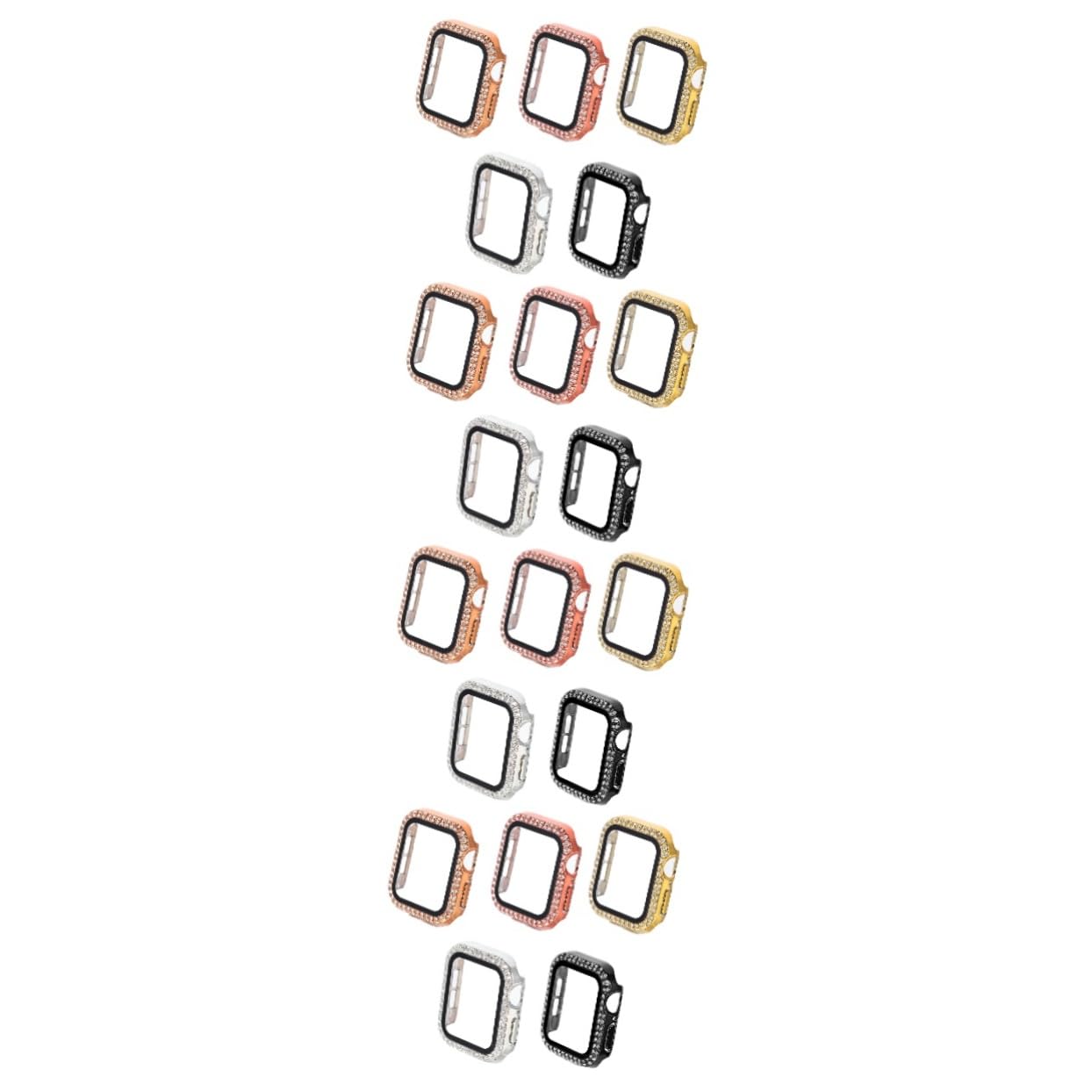 Housoutil Lot De 4 Coques De Montre en Film Trempé Résistantes Aux Rayures Faciles À Utiliser 5 Pièces X 4