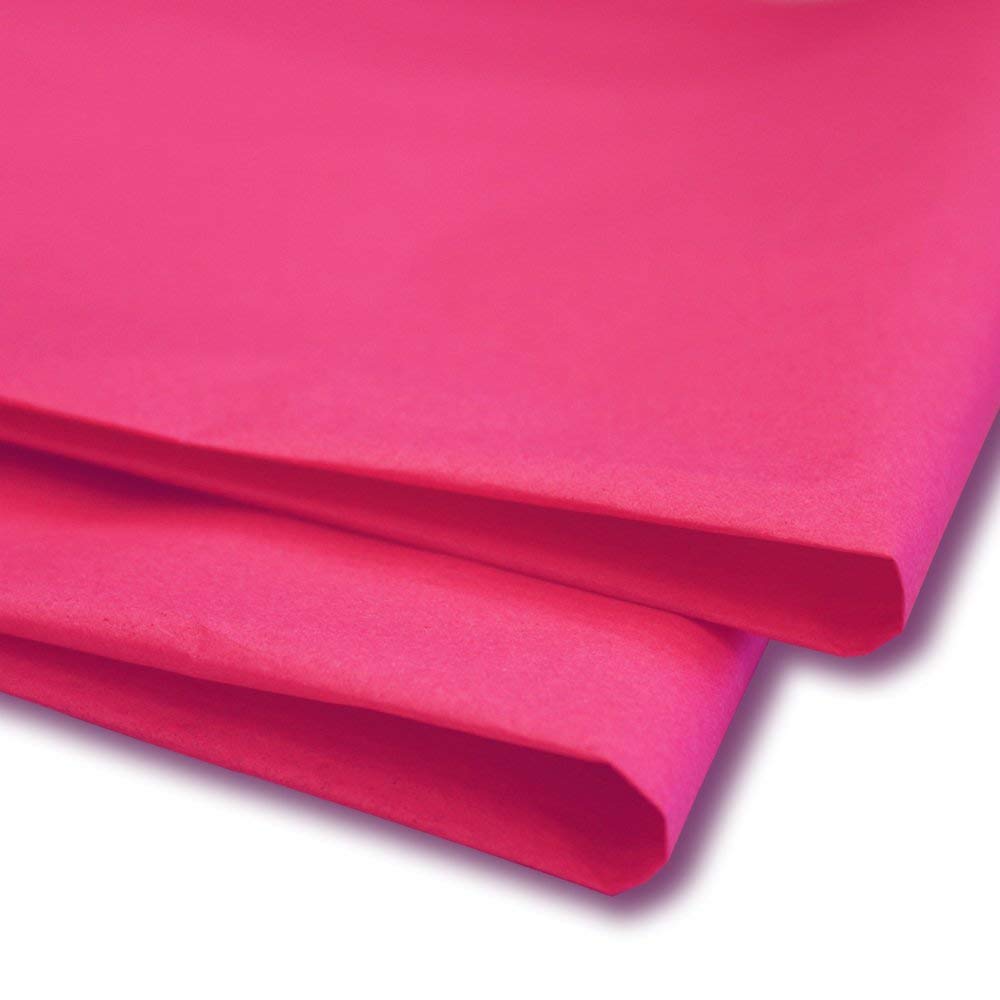 Pack of 50 Sheets Acid Free Tissue Paper - Cerise (Hot Pink) 50cm x 70cm / 20" x 27"