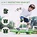 YARNOW 4 Wheels Adult Boys and Girls Skateboard Complete Suit Helmet Elbow Pads Kneepads Durable Fashionable Design