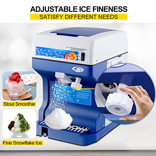 Rasierte Eis- Und Schneekegelmaschine 265 Lbs/H, Kommerzielle Eis-Slush-Maschine Hochleistungs-Eisbrecher-Maschine… – Bild 3