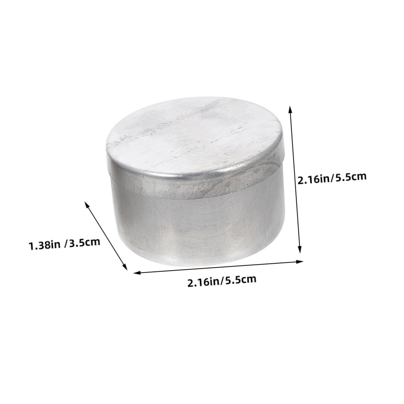 OSOLADY Aluminum Round Tins Weighing Boxes Sample Jars for Soil Instrument Holders