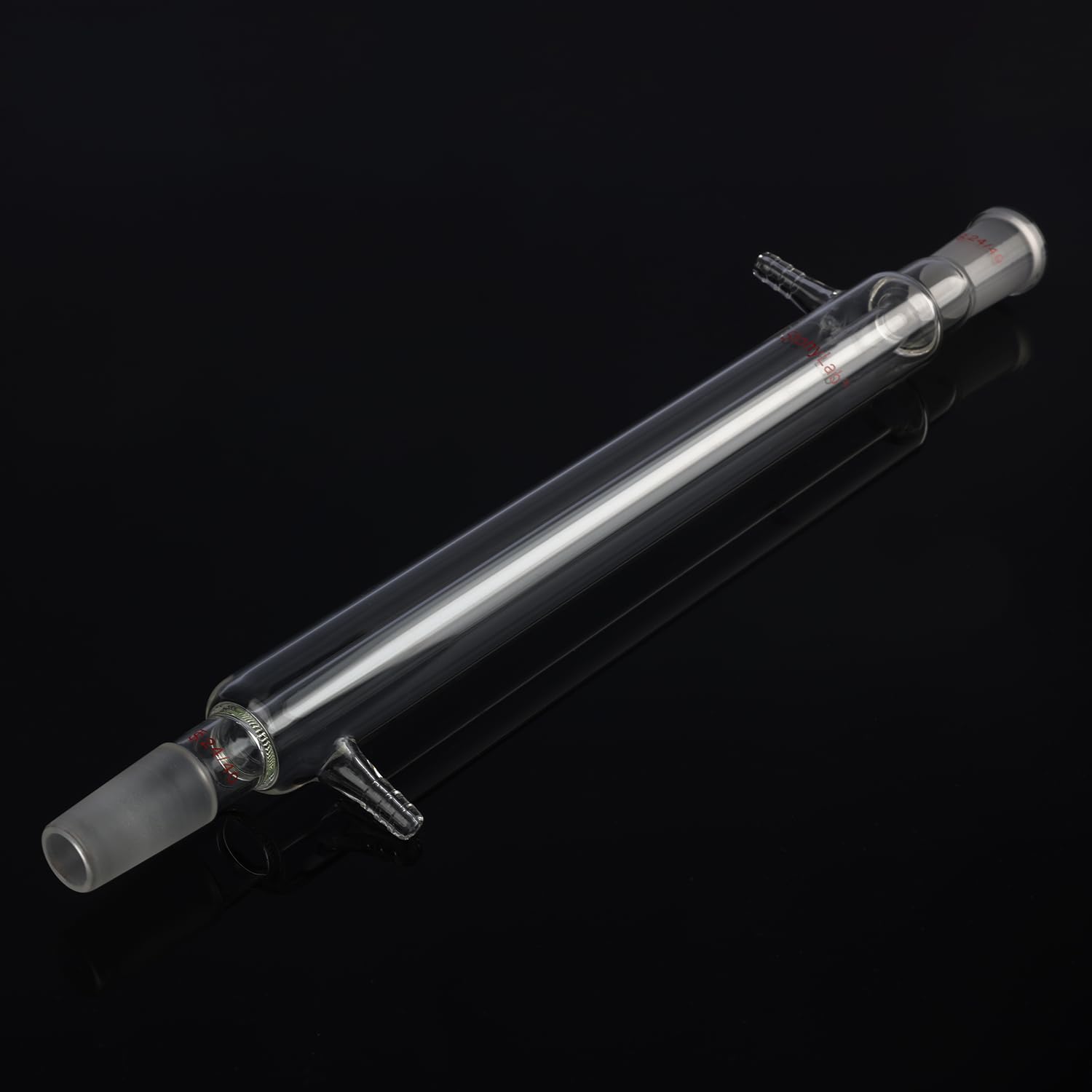 stonylab Liebig Condensatore, Vetro Borosilicato Liebig Condensatore con Giunto 24/40, Lunghezza Giacca 300 mm, Laboratorio Condensazione Distillazione Vetreria