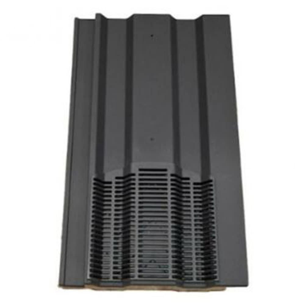 15 x 9 Profile Interlocking Roof Tile Vent Inline Range - Built In Downpipe Grey