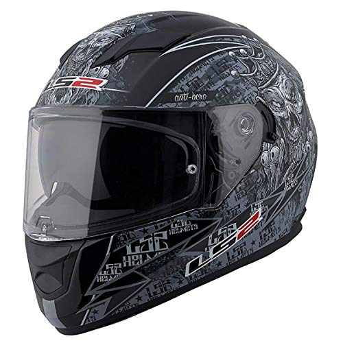 LS2 Helmets Motorcycles & Powersports Helmet's Full Face Stream (Matte Anti-Hero 2.0, Small)