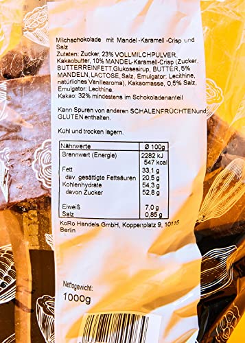 KoRo - Volle melkchocolade amandel gezouten karamel 5 x 1 kg - Image 6