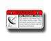 GPS TRACKING Anti Theft Security System Alarm Caution Warning Decal Sticker - VEHICLE