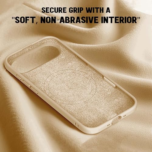 Image of Kratos Active Grip Silicone Case Cover Compatible with iPhone 17 Air - Enhanced Protection, Wireless Magnetic Charging Case with Raised Edge Camera & Screen Protection, Shock-Resistant Design Brown