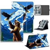 RWUTYTIUL Schutzhülle für Walmart Onn 20,3 cm (8 Zoll) 2024 (Modell: 100135923) Universal-Tablet-Hülle, 360 Grad drehbarer Ständer, Schutzhülle mit Standfunktion & mehreren Betrachtungsmöglichkeiten
