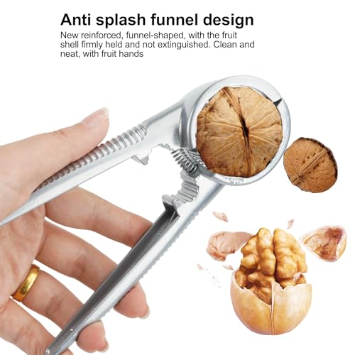 Nutcracker, Metal Nutcracker Multifunction, 4 Pcs Nutcracker Kitchen Tool, Nut Crackers Heavy Duty with Non-Slip Handle, for Nuts, Hazel, Walnuts, All Sorts of Nuts and Seafood - Image 5
