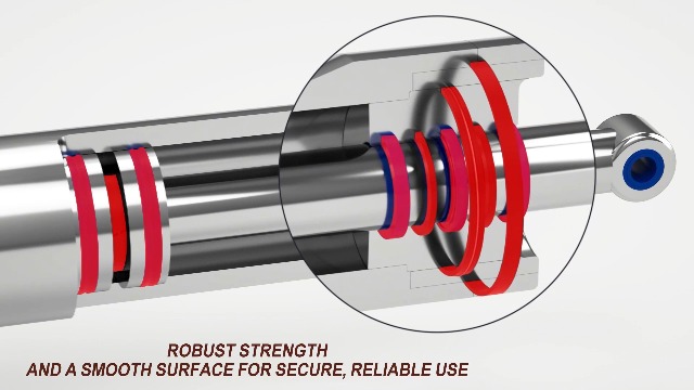 Image of Hydraulic Log Splitter Cylinder Rebuild Seal Kit for 4.0 inchBore x 1.75 inch Rod Cylinder, Dirty Hands Tools Huskee Log Splitter Parts Hydraulic Cylinder Rebuild Kit (Pack of 11)